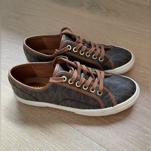 Michael Kors Brown Leather MK Sneaker